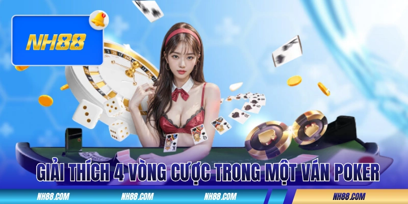 Giải thích 4 vòng cược trong một ván Poker tiêu chuẩn