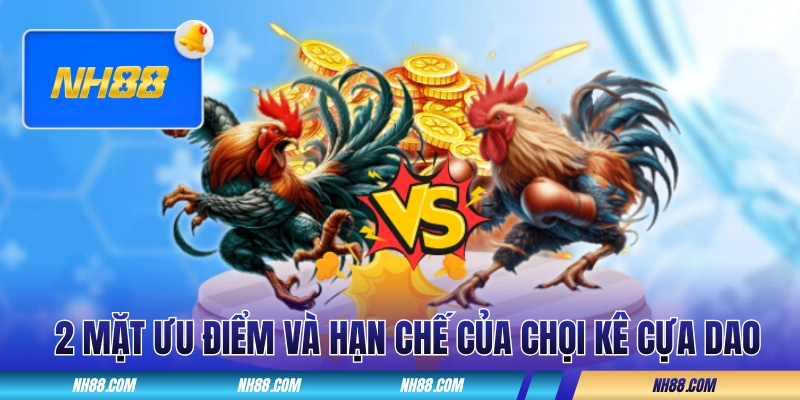 2 mặt ưu điểm và hạn chế của chọi kê cựa dao
